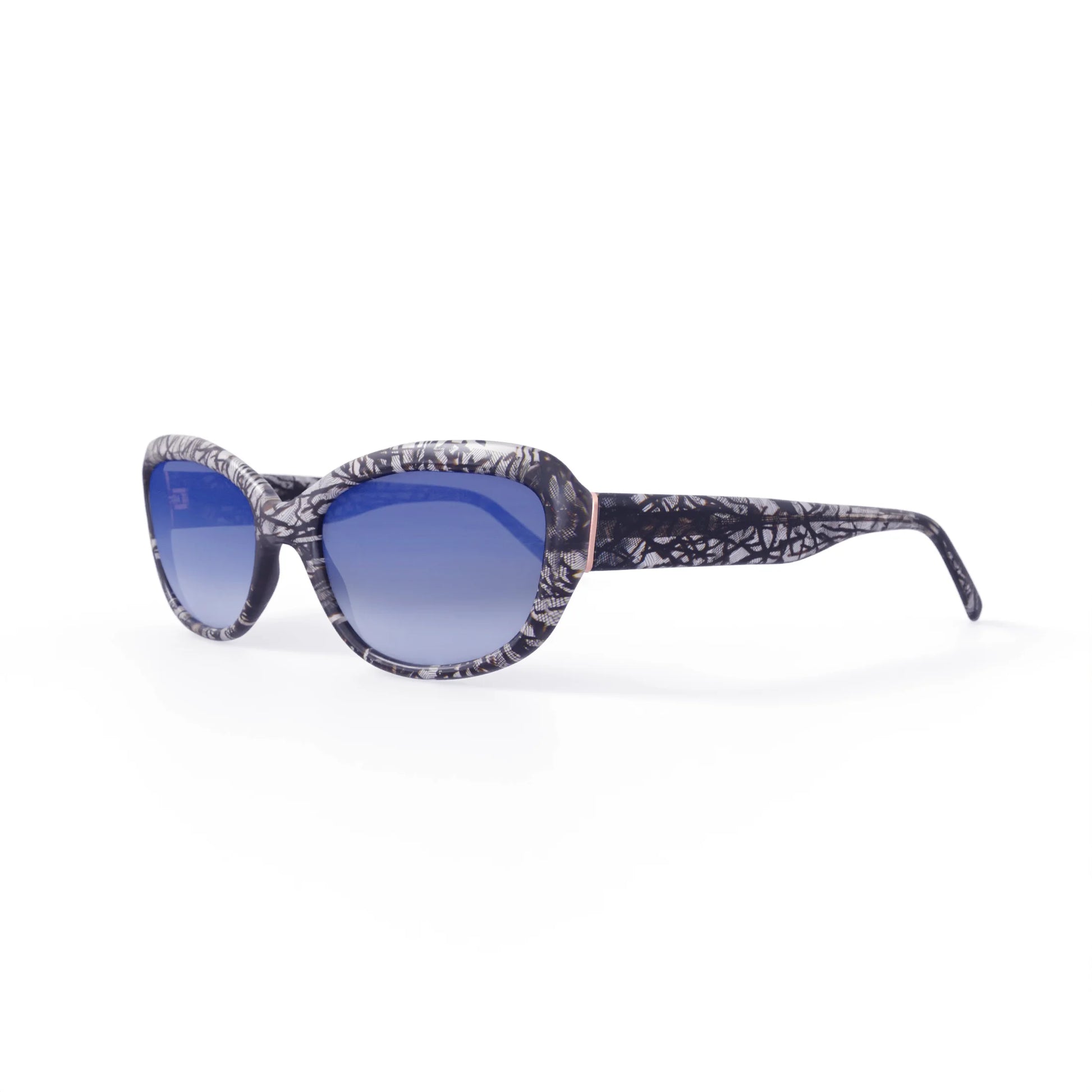 M.O.D.A. Rx'Able Womens Sunglasses, Im108, Black Lace, 57-17-135