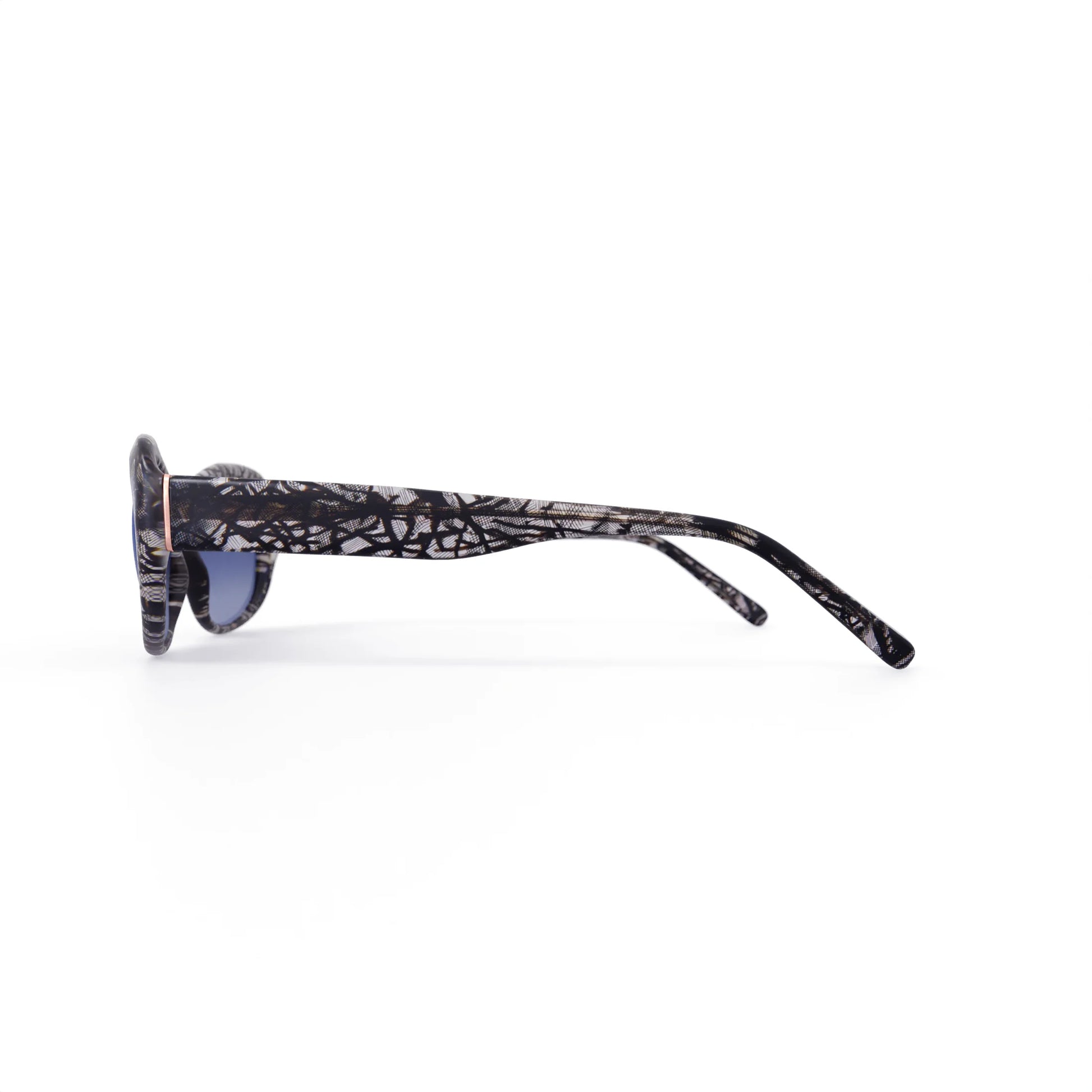 M.O.D.A. Rx'Able Womens Sunglasses, Im108, Black Lace, 57-17-135