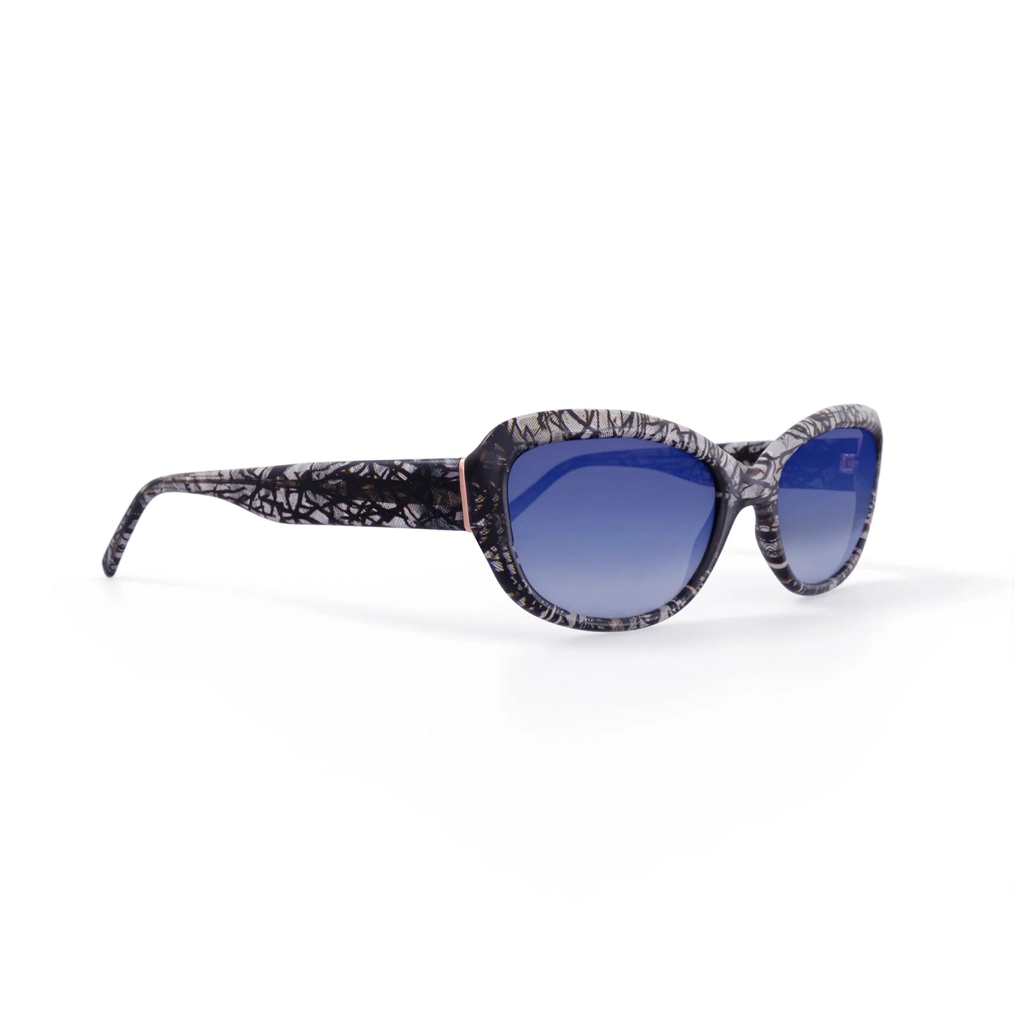 M.O.D.A. Rx'Able Womens Sunglasses, Im108, Black Lace, 57-17-135